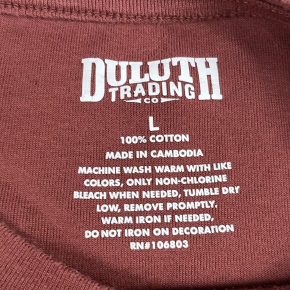 Duluth Trading Co Long Sleeve T-Shirt Mens Large Ugly Christmas Beaver - Picture 3 of 5